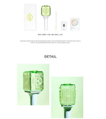 Dreamus NCT Dream Light Stick Ver.2 Green strap-included demonstrates easy carrying during events.