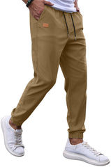 Sailwind cargo pants dark khaki side view showing ergonomic fit for movement