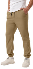Sailwind cargo pants elastic waistband closeup emphasizing comfort and stretch