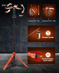 Saker work light with detachable panel enables portable lighting wherever needed.
