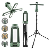 SAKERNEO portable camping light stand 67inch elevates tent lighting for campsites.