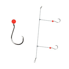 Salt Tide Fishing 3-pack 2/0 bead rig with double drop helps reduce tangles.