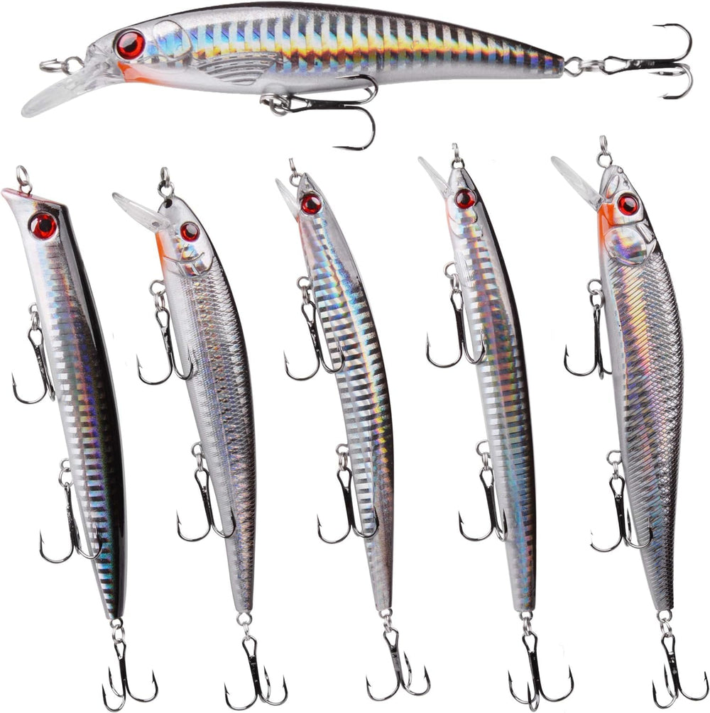 Six Jerbaits saltwater lure kit – minnow-style lure for striped bass