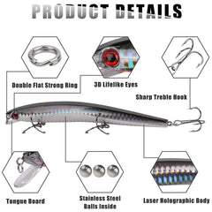 Assorted saltwater lures – plug style for versatile targeting