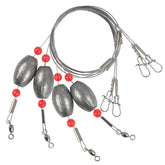 Saltwater Flounder Rig set with Carolina bottom rig and components