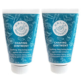 Salty Britches rose ointment tube closeup showing anti-chafe protection for active lifestyles