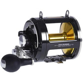 SAMOLLA deep-sea reel front view showing rugged saltwater build for durability