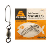 Sampo X6CB BB Coastlock Snap Swivel, silver, small: secure line connections