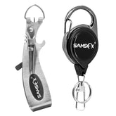 SAMSFX 6-in-1 knot tying tool with clipper head and large finger pads