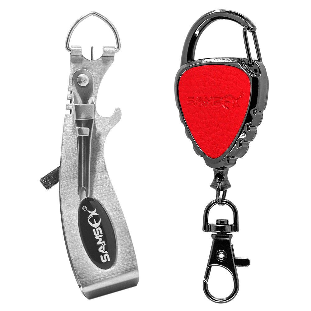SAMSFX 6-in-1 fishing knot tool and fly line clippers