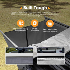 SAN HIMA waterproof shelter rated 5000mm keeps the interior dry