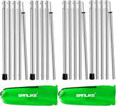 SAN LIKE camping tarp poles compact fold for easy transport and quick shade setup.