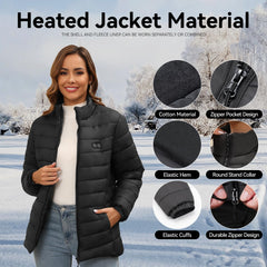 San Moolias heated vest back heat zone delivers targeted comfort during outdoor commutes.