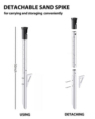 L-shaped rubber opening protects fishing rods