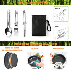 Sanheshun camping cooking set kettle for rapid outdoor boiling