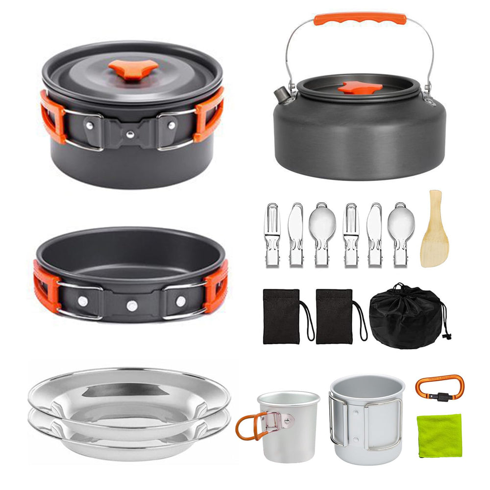 Sanheshun camping cooking set large pot for camp meals and portability