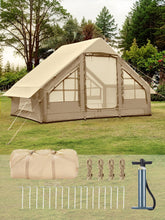SANHOVO inflatable tent quick setup in 5 minutes enabling relaxed family camping.