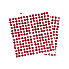 Sanhu 8mm 3D red fish eye close-up with adhesive backing for easy lure customization