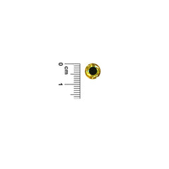 Sanhu adhesive-backed gold 8mm eye sticks easily to jigs for a lifelike look.
