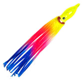 Sanhu Hoochie squid skirt rainbow colors showcase vibrant attraction for trolling