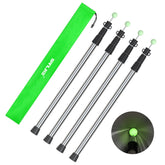 SAN LIKE telescoping tarp pole extended to 86.6 inches for versatile shelter setups.
