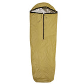 Sanmum emergency sleeping bag folded compact for easy storage and quick access.