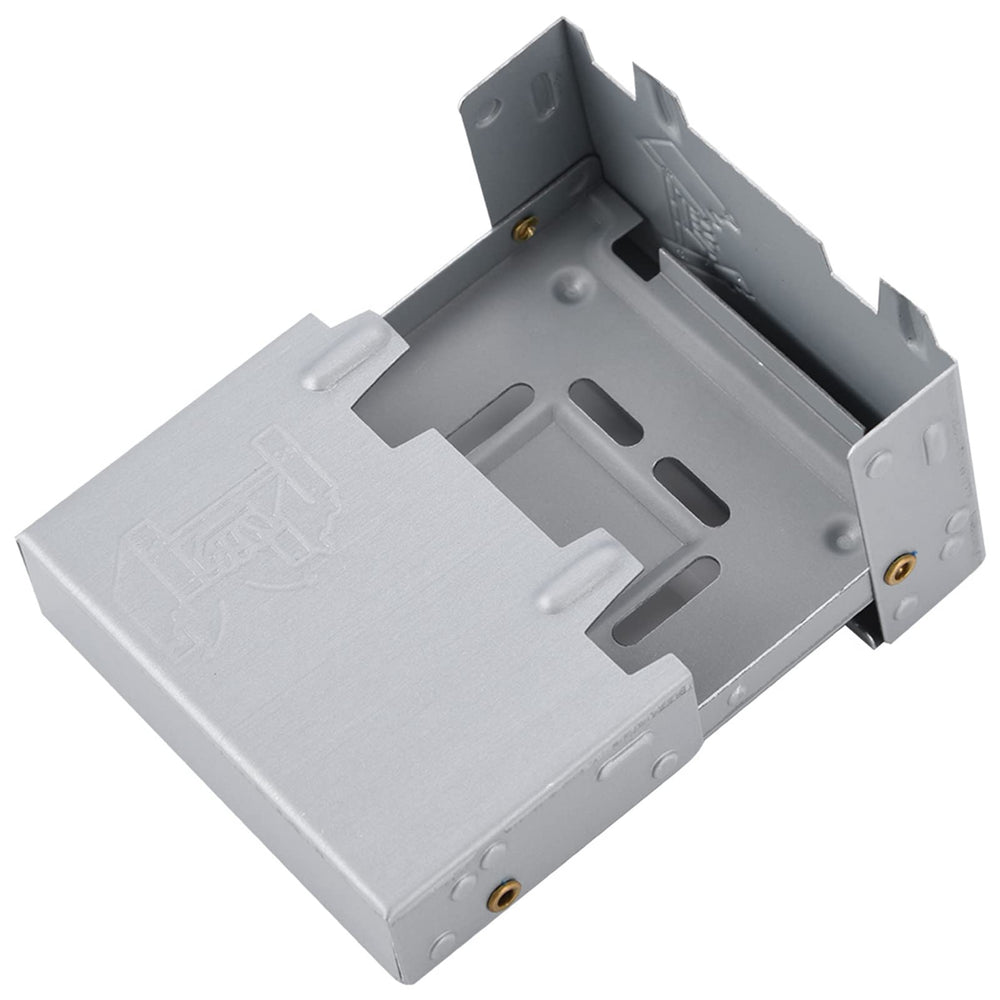Sanpyl Mini Stove folded in palm size for easy packing on trips.