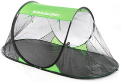 SansBug instant pop-up mosquito net tent opening for quick shelter outdoors
