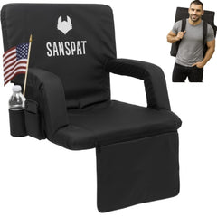 Sanspat 23-inch stadium chair back support for comfortable bleacher seating.