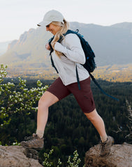 SANTINY 10'' hiking shorts with elastic waistband and drawstring for comfortable fit.