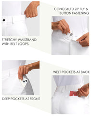 SANTINY women's 5in golf shorts pocket detail shows deep pockets for phone, keys, and balls