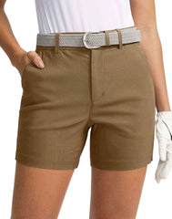 SANTINY women's 5in golf shorts with quick-dry fabric for hot-day comfort on the course.