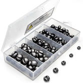 SANWEAL 0.09oz fishing weights sinkers (15 pcs) - round removable design