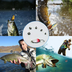 Removable round fishing sinkers with split-design