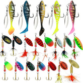 SANWEAL Rooster Tail Lures – lifelike paddle tail swimbaits