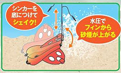 Sunny Shoji Dig Sinker 2 fin design highlights stability and sand smoke generation