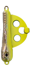Sunny Shoji Dig Sinker 2 No. 20 in fluorescent yellow boosts visibility and attracts bottom-dwelling fish
