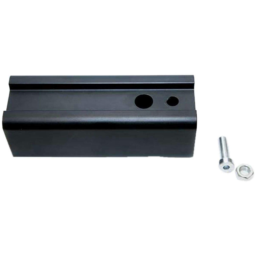 Saris aluminum hitch adapter mounted on a 2-inch hitch for versatile bike transport