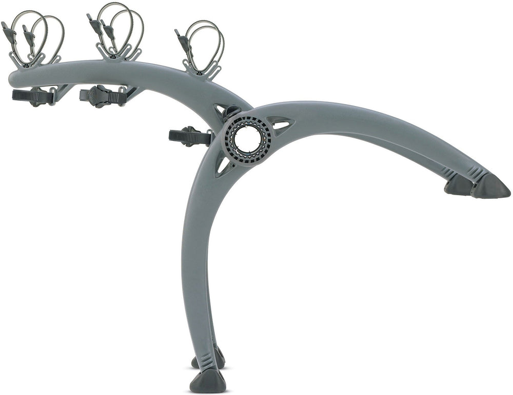 Saris Bones car trunk bike rack with arc design clears spoilers and fits most vehicles.
