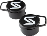 Saris Bones strap management cap on the front keeps straps neat.