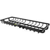 Saris MHS cargo basket tray mounted on a vehicle for extended road-trip storage.