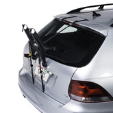 Saris Solo trunk-mount bike rack on car, easy to install and remove