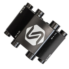 Saris Thru Axle Traps with Triple Track compatibility for flexible rack setups.