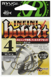 SASAME Infini Hobbit hook closeup shows precise offset for reliable strikes