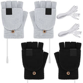 Satinior USB heated gloves black-pair ready for cozy typing sessions
