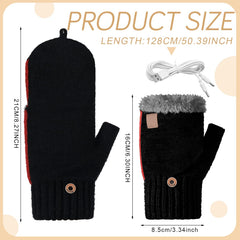 SATINIOR USB Heated Gloves typing function enables easy control while staying warm.