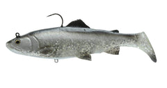 Savage Gear 3D Real Trout bait in dirty silver, lifelike motion for trophy fish