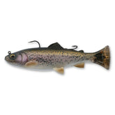 Savage Gear Pulse Tail Trout RTF in Ghost Trout for lifelike trout action.