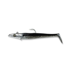 Savage Gear Sandeel lure dirty silver 6-inch with lifelike action for big game fish.