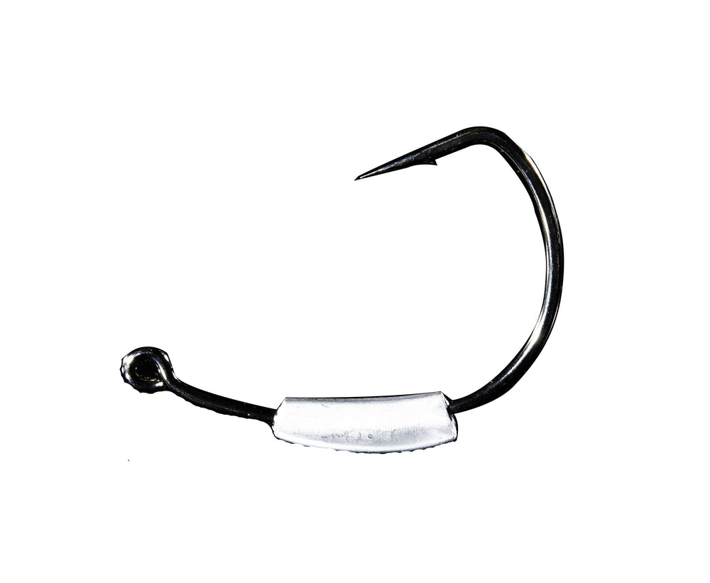 Savage Gear Savage Grip Swimbait Hook 6/0 close-up with black nickel finish for strong hooksets.